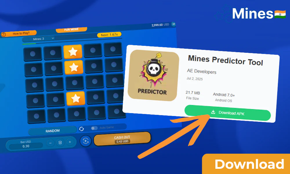 Step-by-step instructions for downloading Mines Predictor